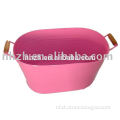 homeware newest oval big pink fashion iron plant pot